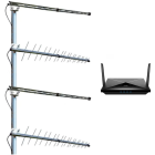 5G-paketti 5G 3,5 GHz -kuuluvuusalueen lähelle, 4 antennilla