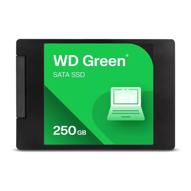 Western Digital WD Green SSD-levy peruskäyttöön, 250 Gt, 2,5", 7 mm, SATA