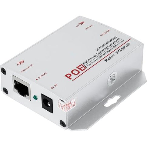 Revodata PoE-injektori 12-48 V > 48 V jännitemuuntimella