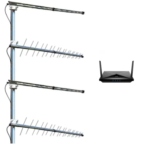 5G-paketti lähes kaikkialle, 4 antennilla