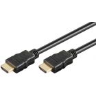 HDMI 2.0b compatible High Speed with Ethernet Cable, 4K/UHD@60Hz, 3D, 1m