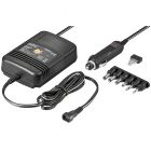 Universal Power Supply with cigarette lighter plug, 12-24V > 1.5-12V, DC 2A, 6 different plugs