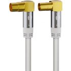 Antenna Cable 135dB, 1m, IEC 90-degree connectors, gold plated connectors
