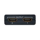 HDSP1X2-4K HDMI Splitter 1 > 2, 4K/UHD@60Hz, HDCP, amplifier