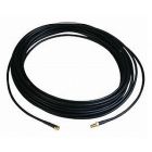 SMA male - SMA female cable, CFD-200 / H155PE / SH-200 / HSR-200 / LMR-195, super low-loss, 5mm, 5m, black