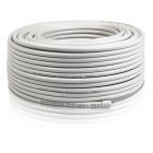 Antenna Cable, RG-6, 90dB, 6.4mm, 50m, white