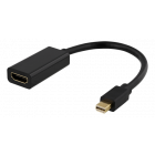 Adapter, Mini DisplayPort male - HDMI female, 0,2m