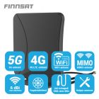 Finnsat FS1300 4G/5G MIMO Omnidirectional Antenna, 698-3800 MHz, 4-6 dBi, 2m cables with SMA-connectors + TS9/SW9 male connectors - CUSTOMER RETURN
