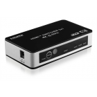 Deltaco HDMI-kytkin 3/1, 4K/UHD@60Hz, HDCP, CEC, automaattinen, kaukosäädin