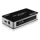 Deltaco HDMI-kytkin 5/1, 4K/UHD@60Hz, HDCP, CEC, automaattinen, kaukosäädin