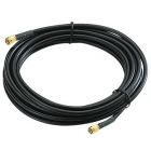 SMA male - SMA female cable, LMR-400/CFD-400, ultra low-loss, 10mm, 15m, black