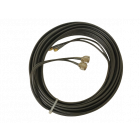 N male - SMA male Twin Low Loss Dual extension cable, HDF195, 5+5 mm, 10m, black