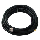 N male - SMA male cable, LMR-400/CFD-400, ultra low-loss, 10mm, 10m, black
