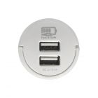 Wall Charger, 2 x USB-A, 2.4A, white