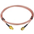 SMA male - SMA female cable, RG-178, 2.2mm, 50cm, gold plated connectors