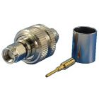 RP-SMA male connector for HDF-400, CFD-400, MLL-400 & LMR-400 cables, crimp, gold plated pin
