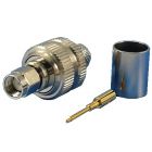 SMA male connector for HDF-400, CFD-400, MLL-400 & LMR-400 cables, crimp, gold plated pin