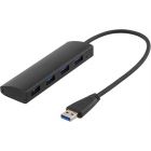 Deltaco 4 porttinen USB 3.1 Hubi 4/1
