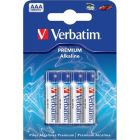 Verbatim AAA batteries LR03 Alkaline, 1.5V, 4-pack