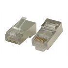 RJ45 connector for stranded STP CAT6 cable