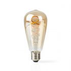 Nedis SmartLife älykäs LED-filamenttilamppu, WiFi, E27, 350 lm, valkoinen