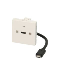Erard USB-C 3.2 rasia, 45 x 45 mm, USB-C F/M 20 cm johto