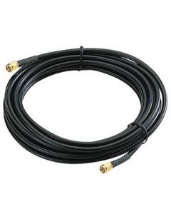 SMA male - SMA female cable, LMR-400/CFD-400, ultra low-loss, 10mm, 10m, black