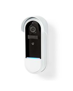 Nedis SmartLife älykäs ovikello kameralla, paristokäyttöinen / muuntaja, Full HD 1080p, valkoinen, IP54