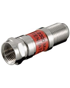 Satelliitti- ja antennisignaalin vaimennin, 3 dB, 5-2300 MHz